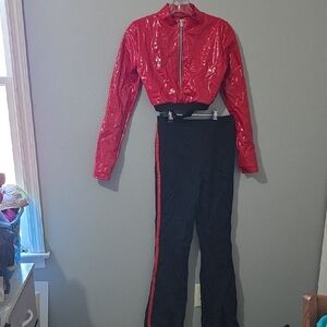 Red And Black Dance Costume